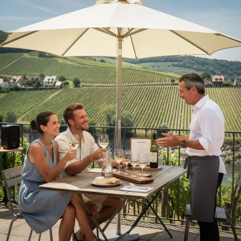 Eine detaillierte Routenkarte für einen Tagesausflug durch mehrere Städte in Deutschland.