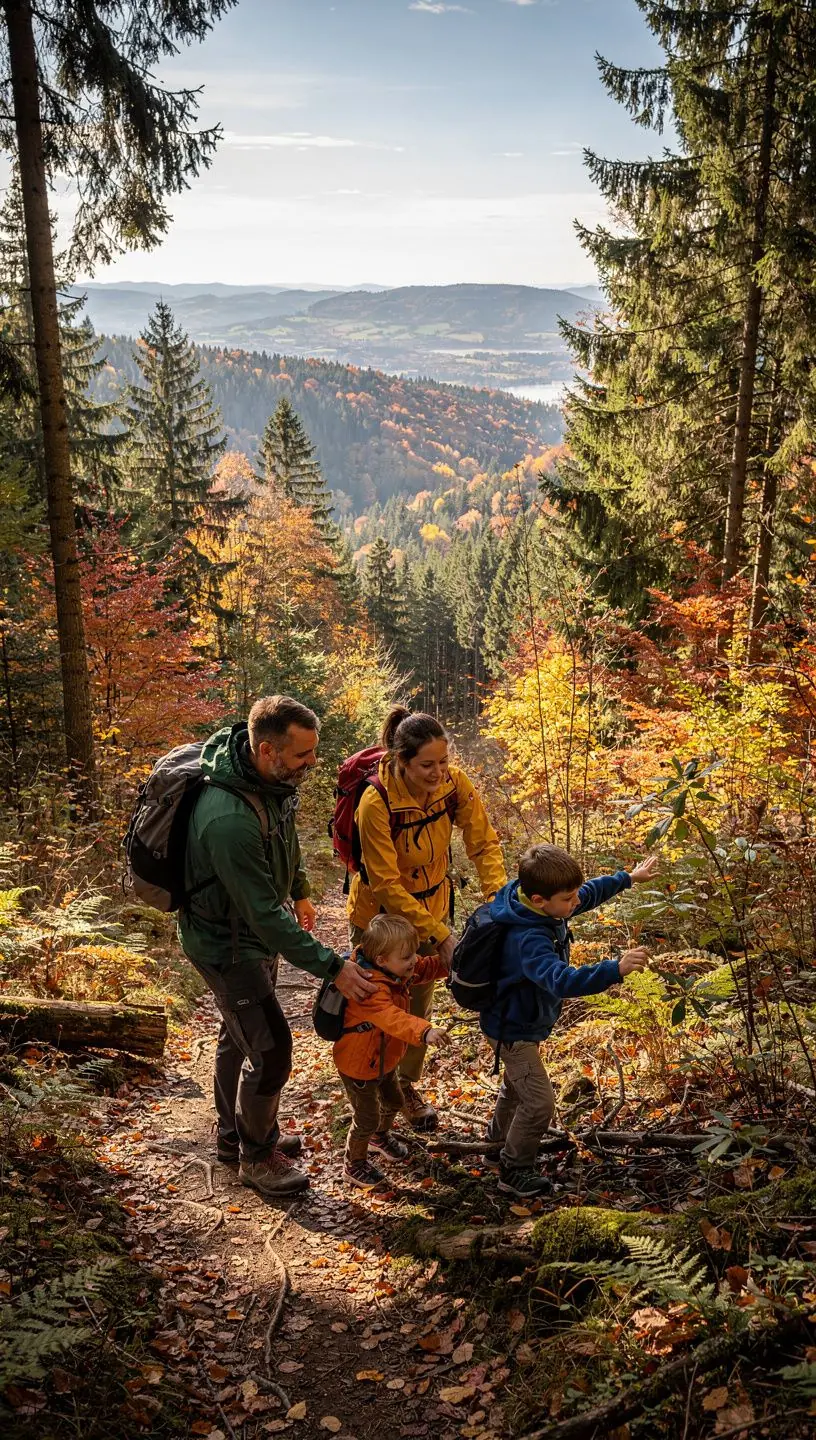 Eine malerische Stadtansicht mit historischen Gebäuden und einem klaren Himmel.